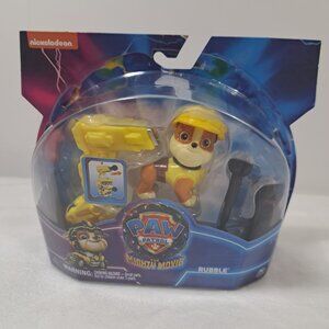 PAW PATROL THE MIGHTY MOVIE PAW FIGURE HERO PUP‎ RUBBLE NEW